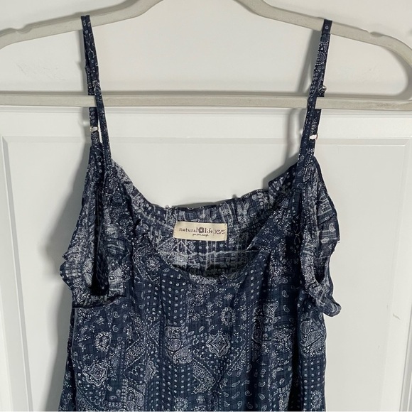 Natural Life Blue Bandana Print Spaghetti Strap Maxi Dress - 47231 - Picture 9 of 11